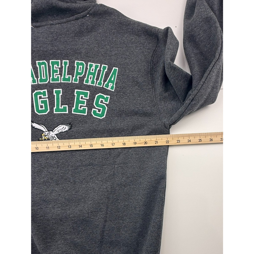 NWT Men's Ultra Game Philadelphia Eagles NFL Hoodie Sweatshirt Gray Green SZ M - Picture 5 of 12
